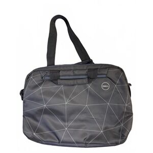 Dell Laptop Bag Shoulder Strap Geometric Gray Briefcase Messenger Work‎